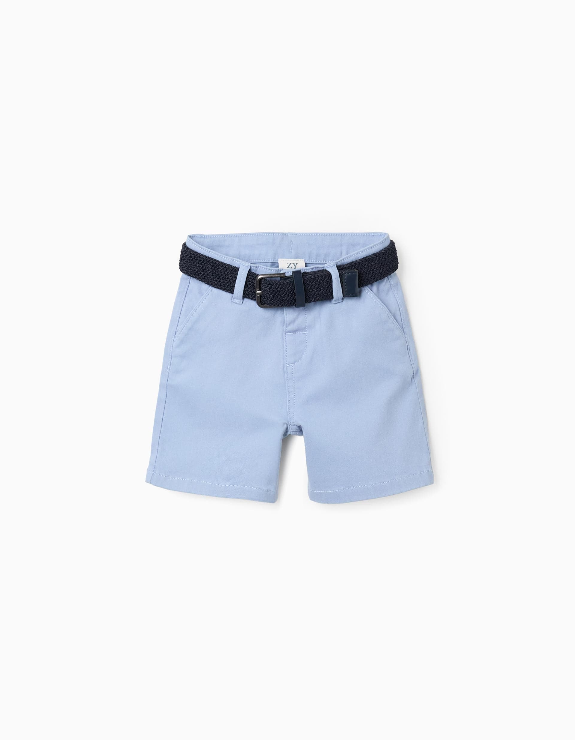 31076930022012 - CHINO SHORTS TWILL, LIGHT BLUE, 24/36M