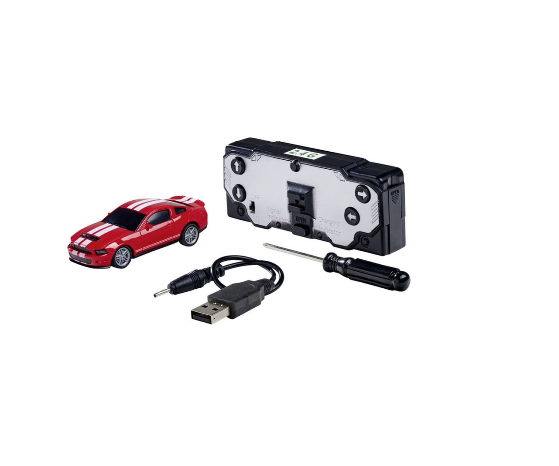 4335 1:60 Nano Racer Fo.Must.Shelby GT500 red