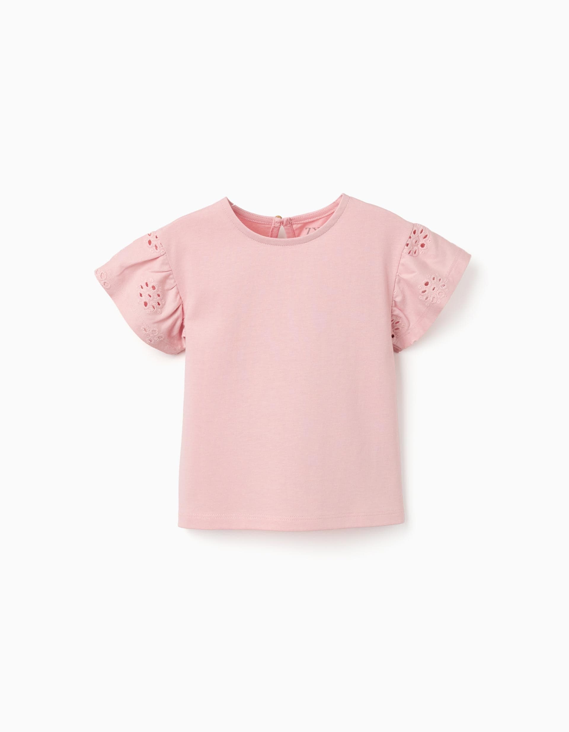 31079859030009 - SS TSHIRT EMBROIDERY, LIGHT PINK, 12/18M