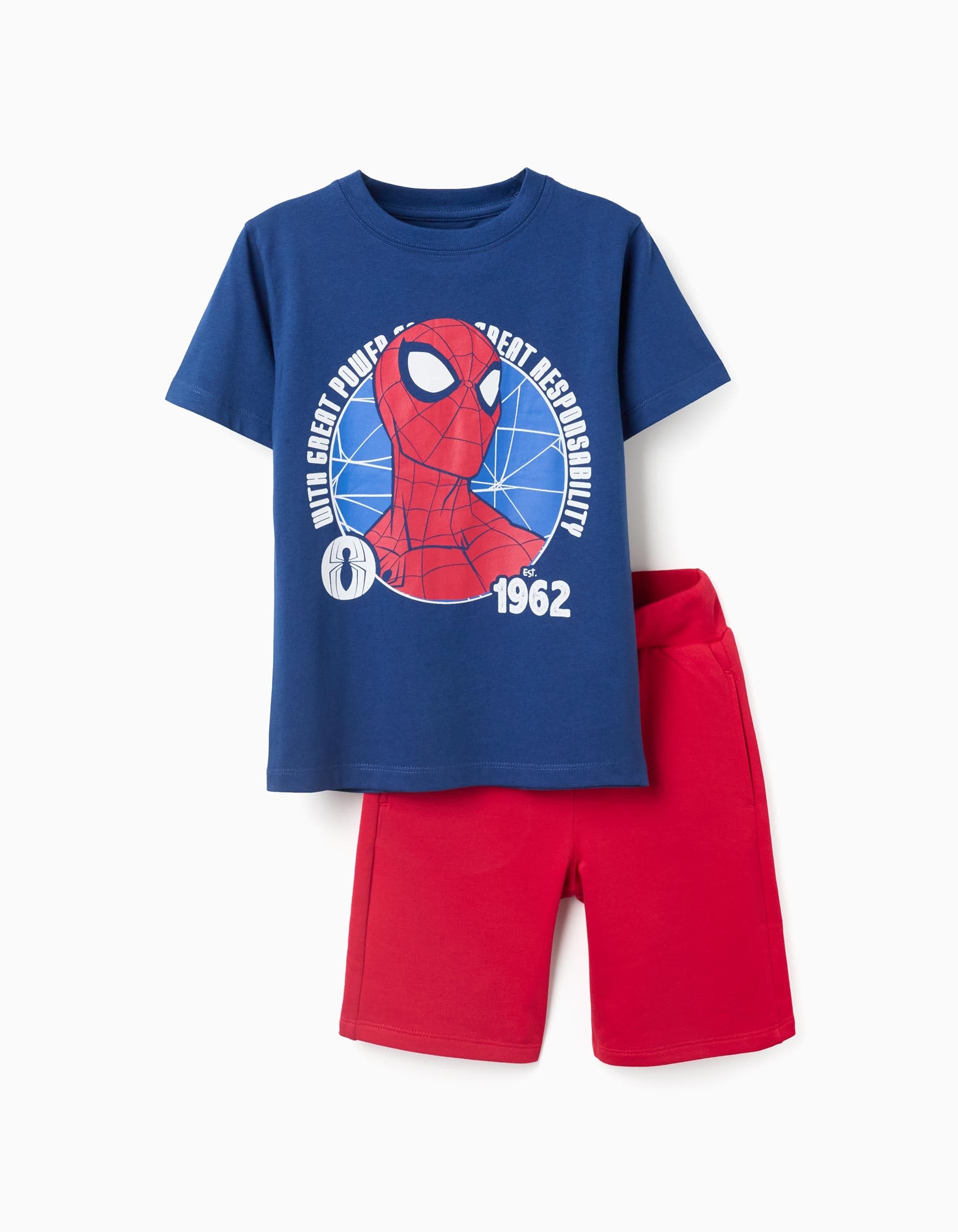 31077169040037 - SM SET TSHIRT SHORTS, RED, 11/12