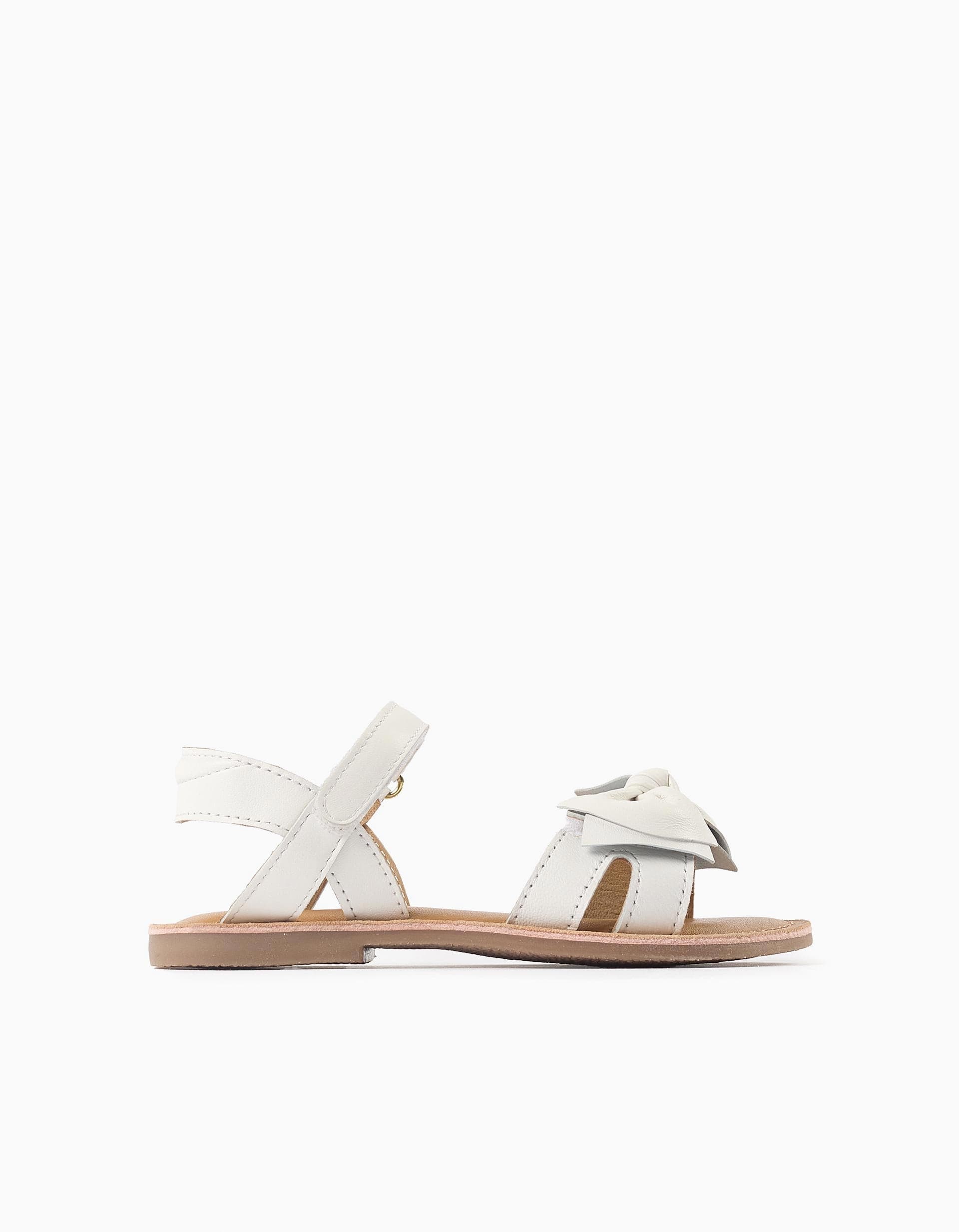 31078677041102 - SANDAL IN LEATHER, WHITE, 36