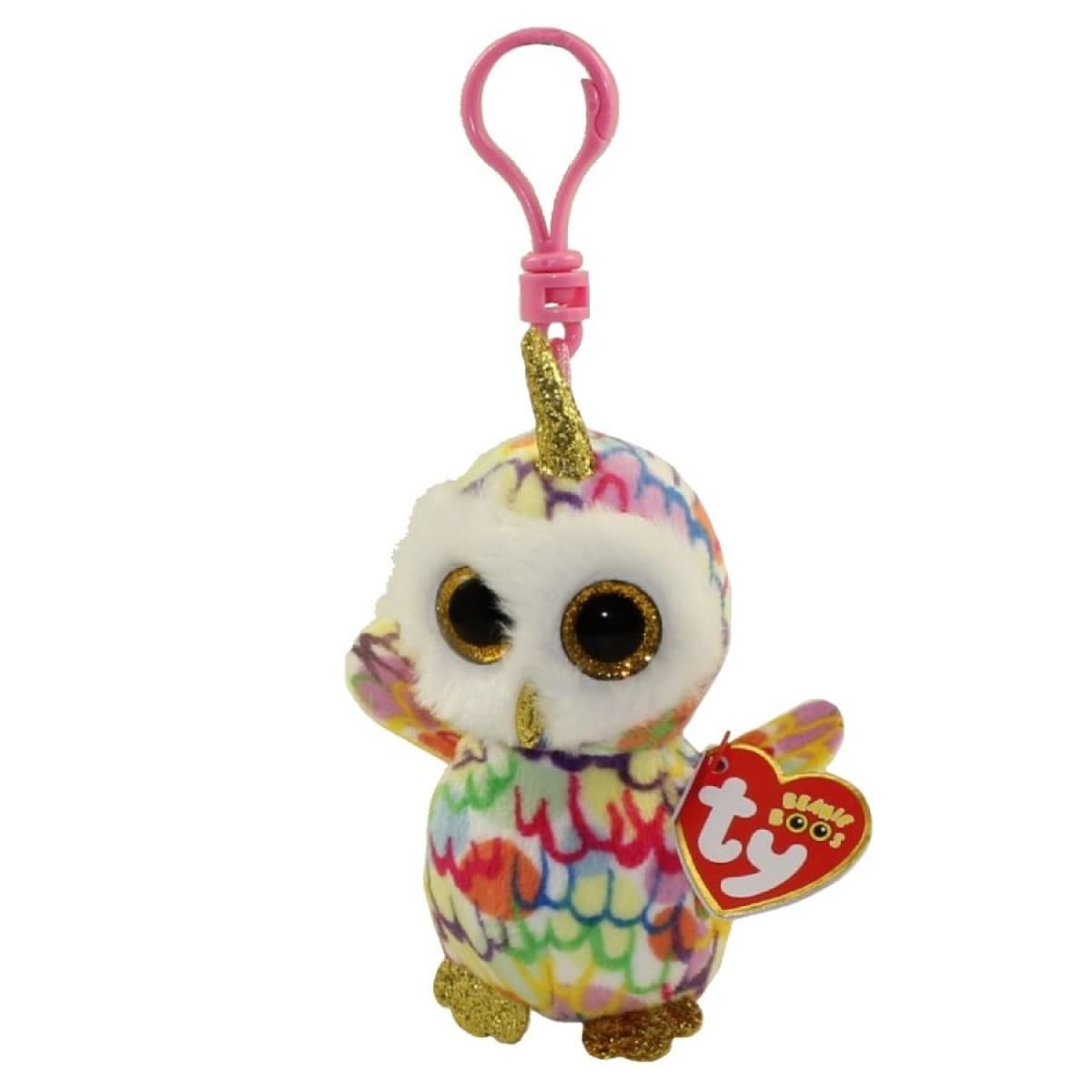 TY 35224 BOOS ENCHANTED, 8,5 cm - owl with horn - Clip (3)