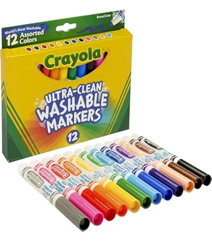 58-6570 24 WASHABLE MARKERS BROADLINE
