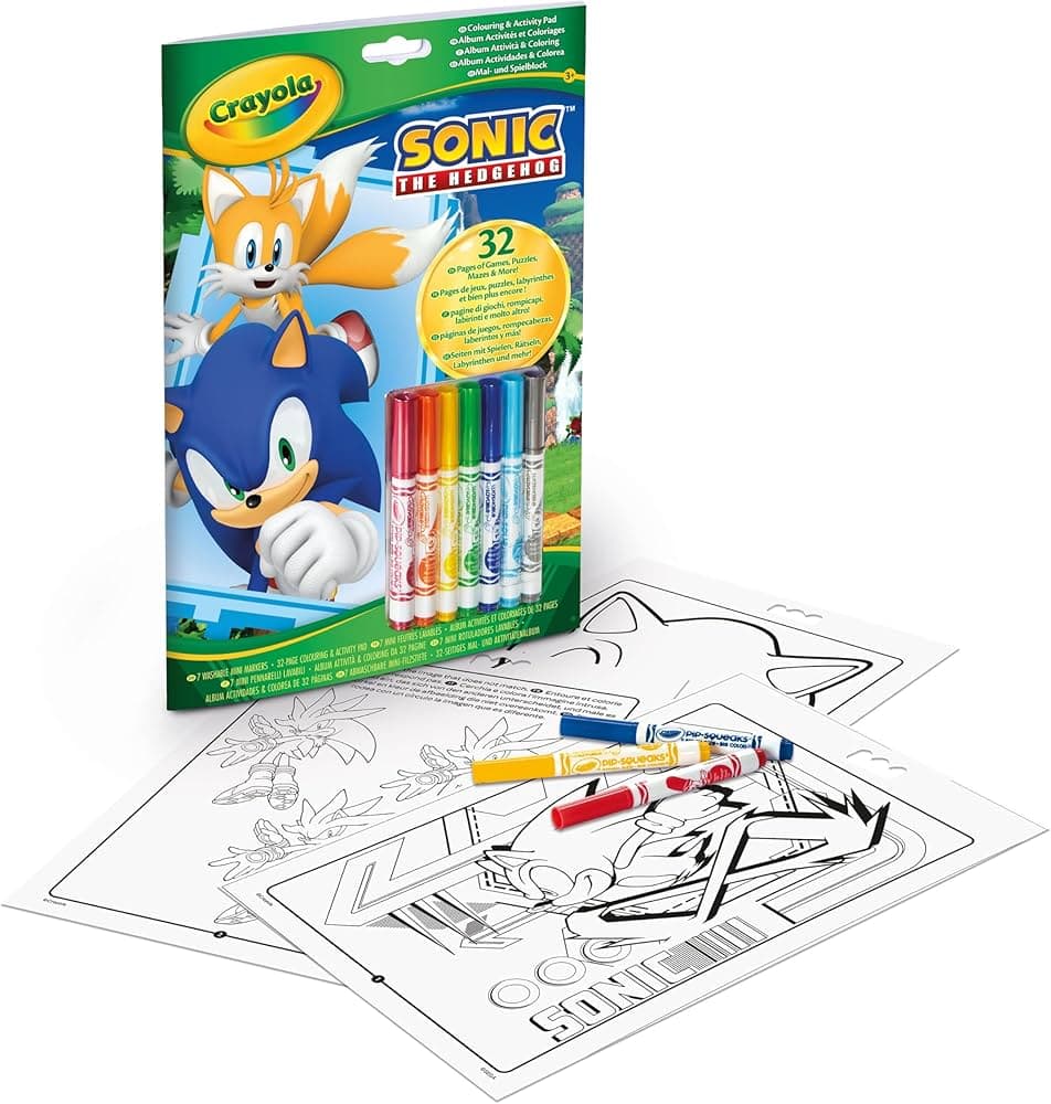 04-0866G COLORING & ACTVITY PAD SONIC THE HEDGEHOG