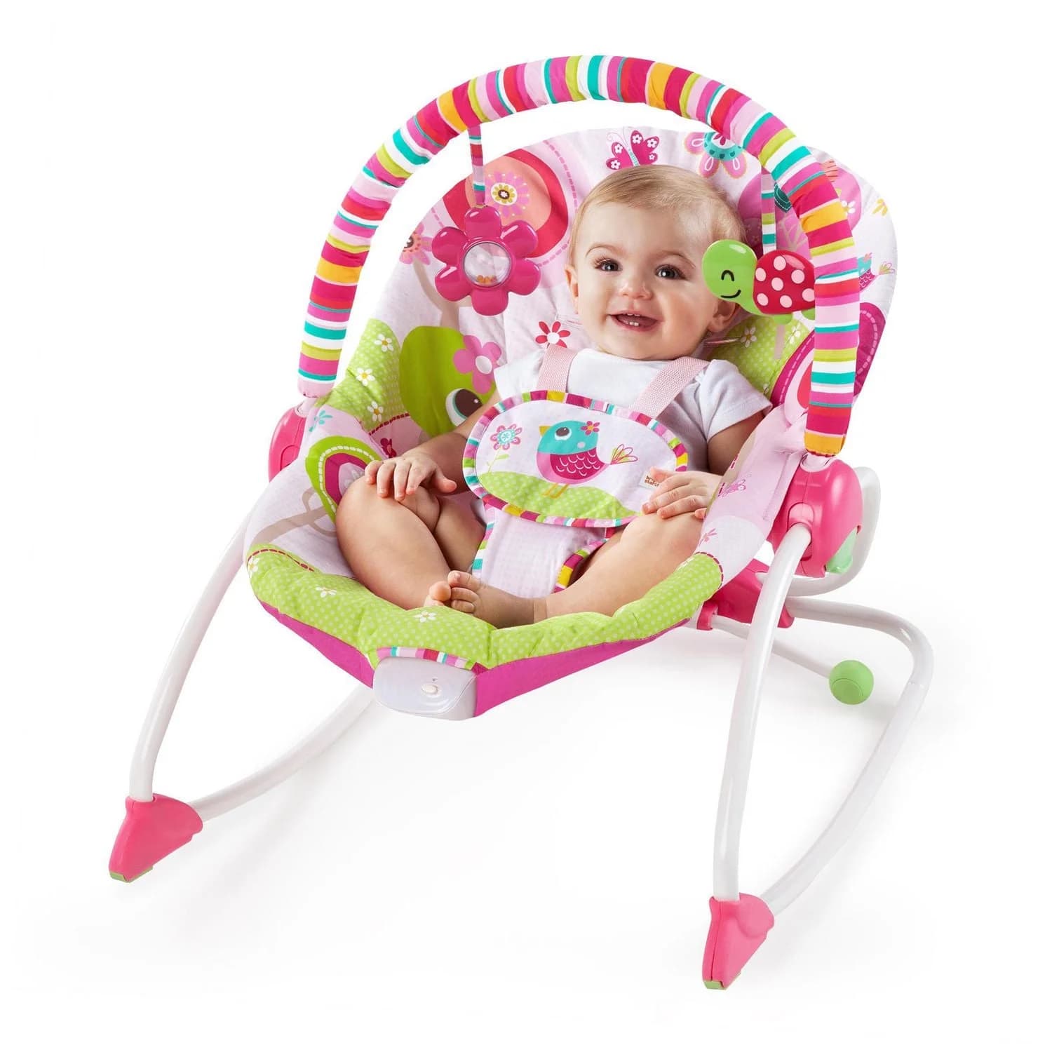 101258 Bright Starts Raspberry Garden Rocker