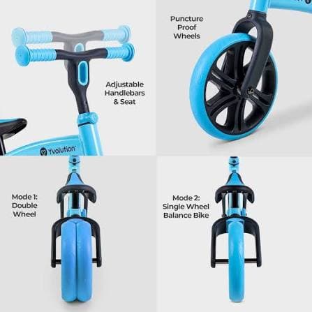 YT16B2 VELO JUNIOR NEW BLUE BALANCE BIKE MAX 20KG(4 VJEC) image