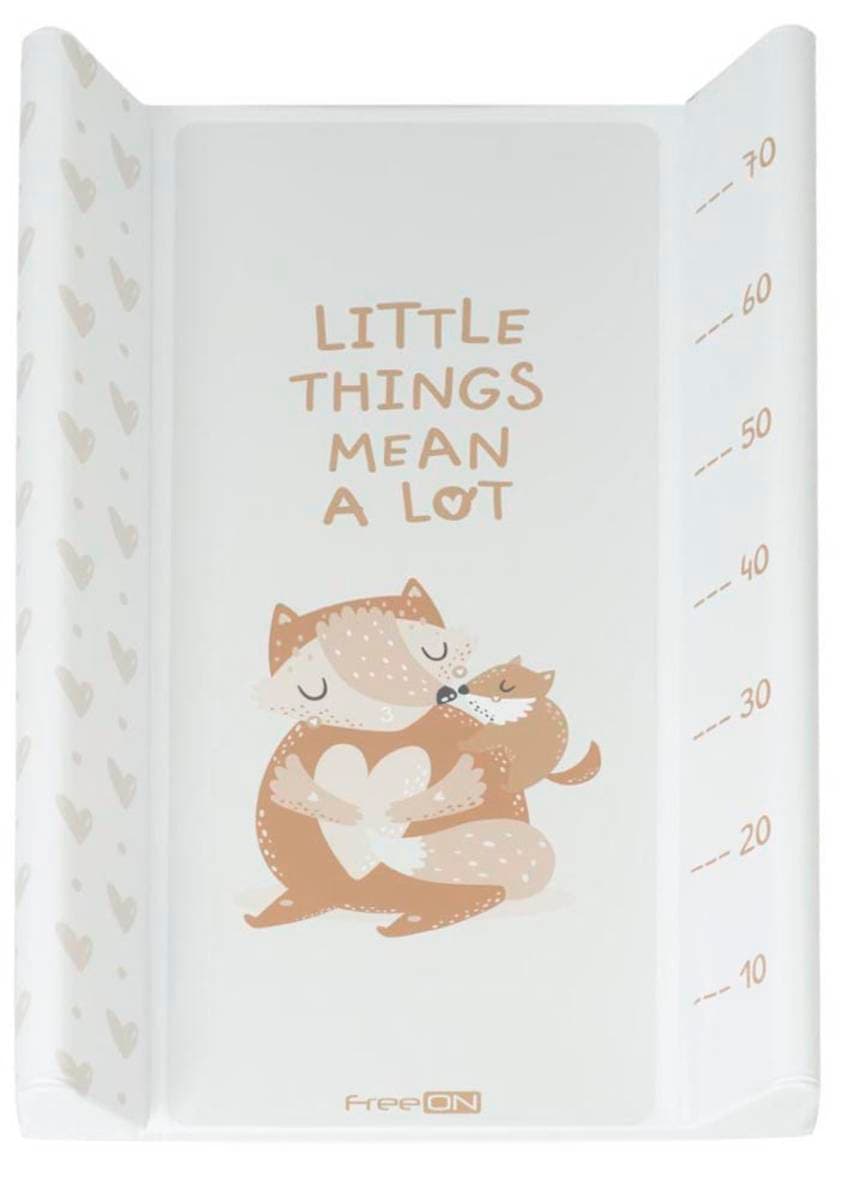 43742 FREEON CHANGING MAT HARD, LOVE FOX, 50X80 CM
