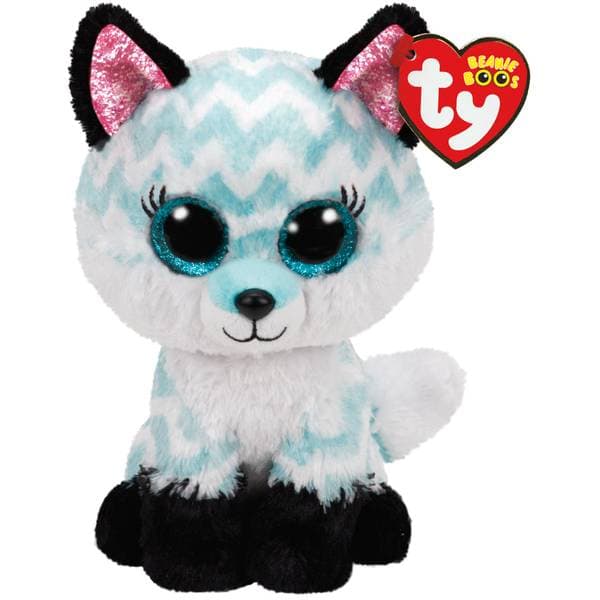 TY 36368 BOOS ATLAS, 15 cm - aqua chevron fox (3)