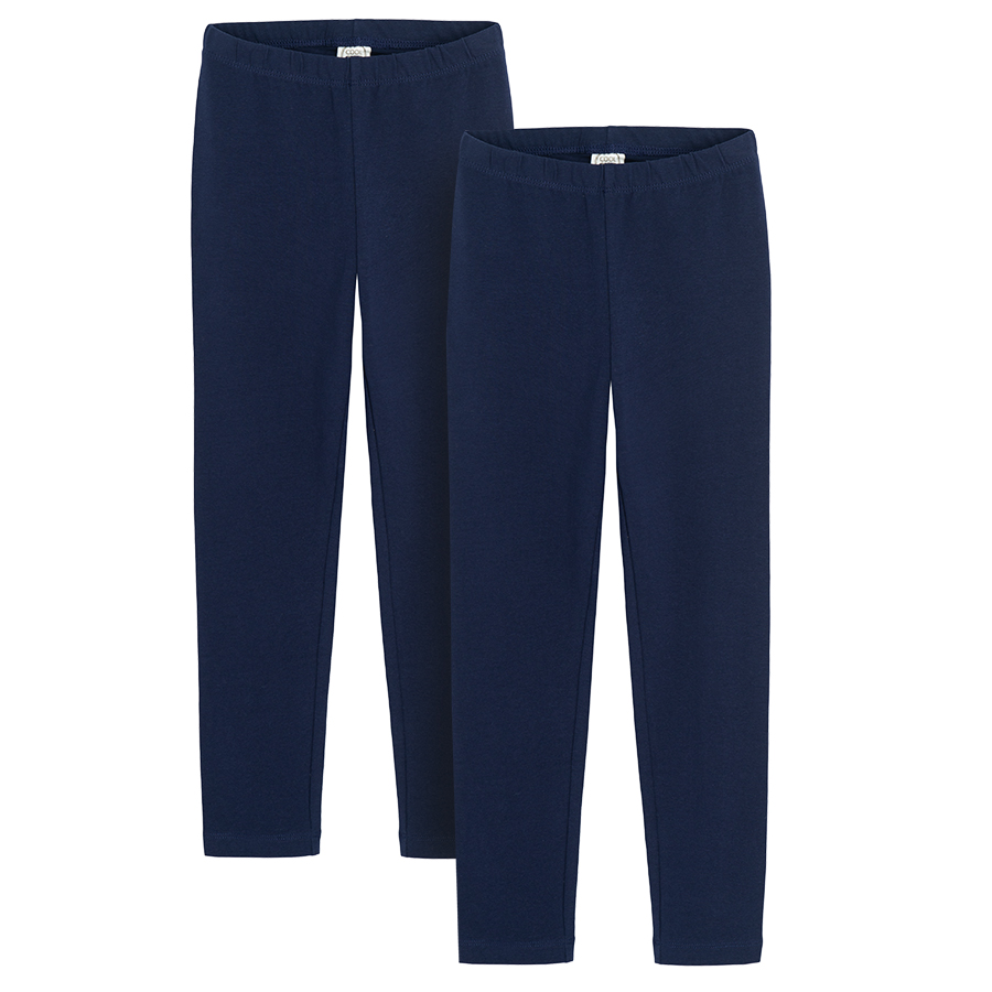 6866457 BCG1924140-00-P LEGGINGS 2-PACK NAVY BLUE 164CM 1