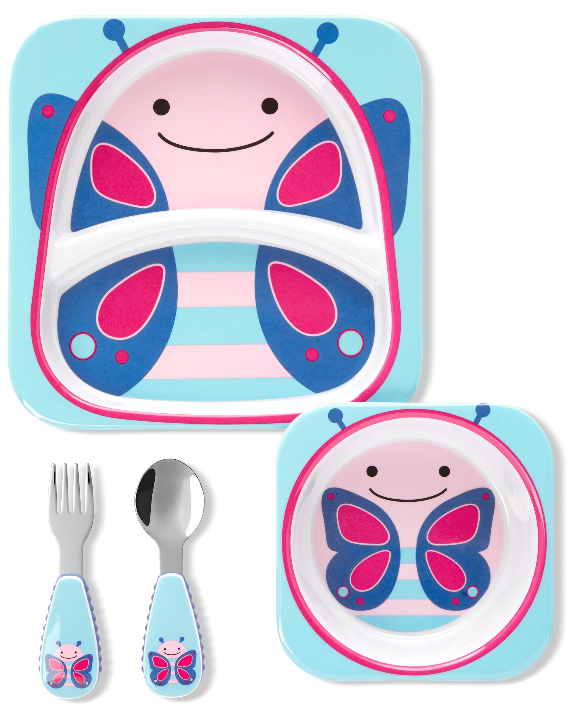 9N582210 Skip Hop ZOO Table Ready Mealtime Set - Butterfly 2