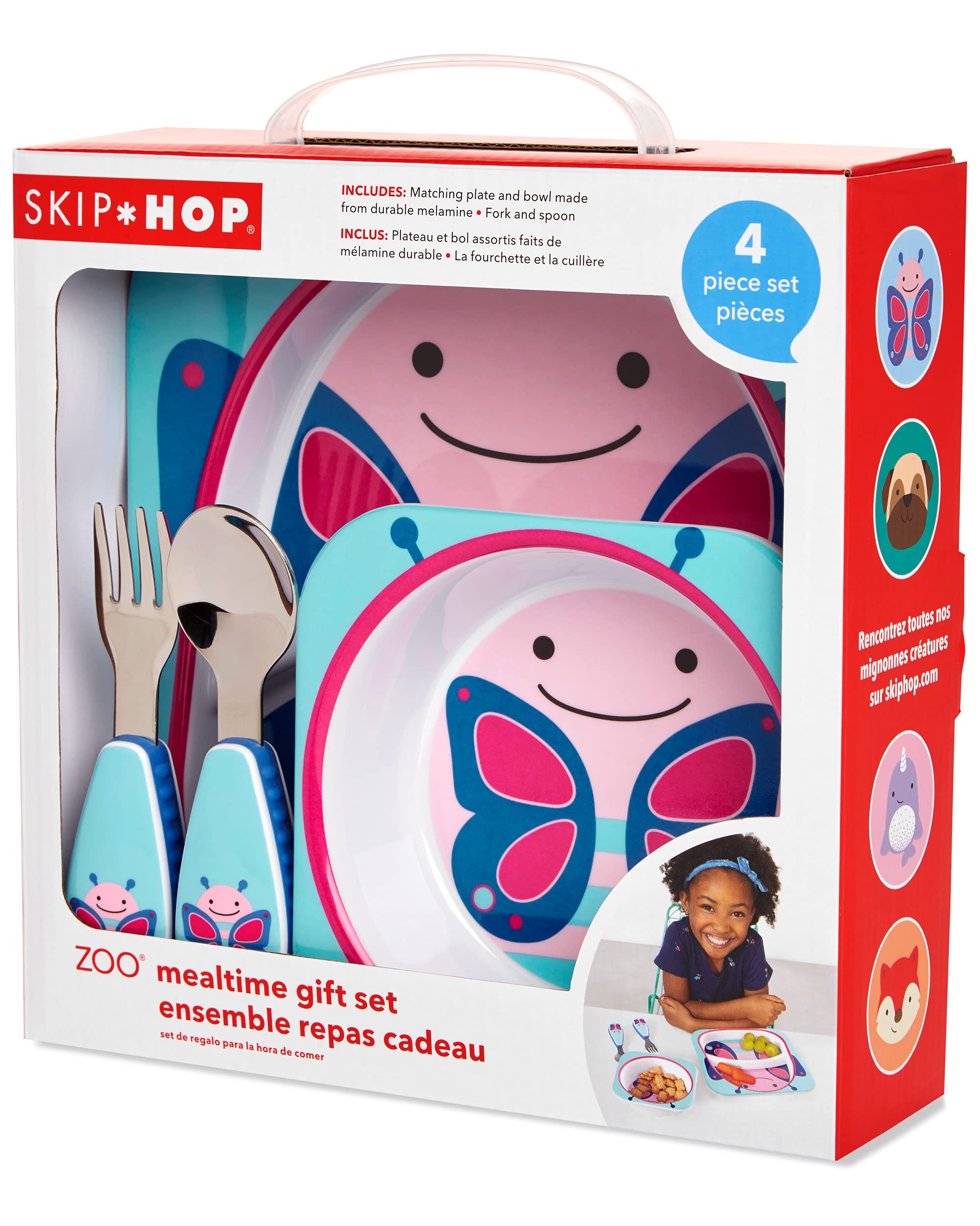 9N582210 Skip Hop ZOO Table Ready Mealtime Set - Butterfly 3