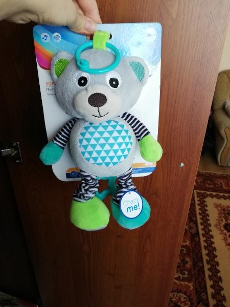 68/053_grey Canpol babies Musical Plush Toy 0m+ Bears Grey 3