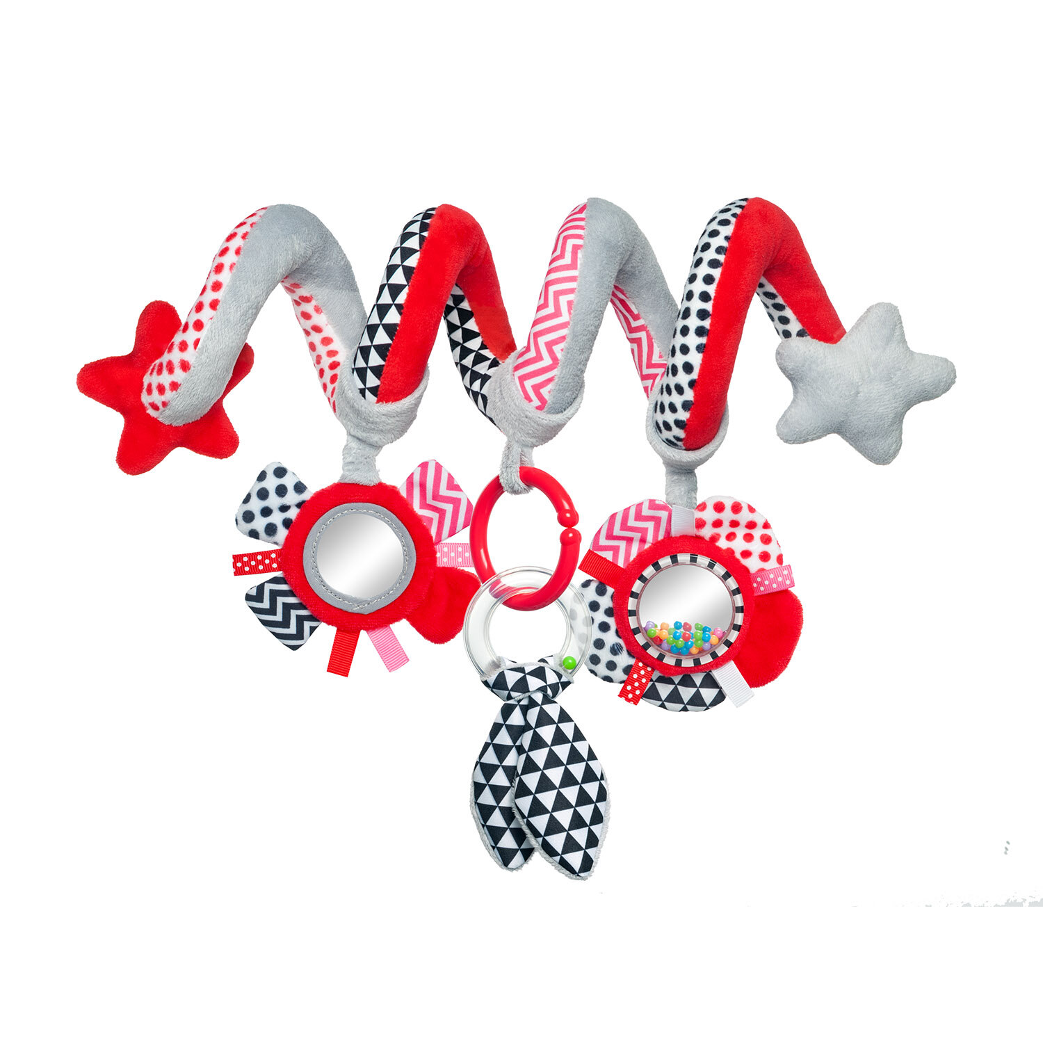 68/063_red Canpol babies Interactive Crib/Pram Toy ZigZag 1