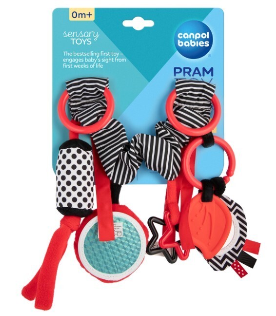 68/071_red Canpol babies Hanging Toy for Baby Stroller/Seat SENSORY TOYS  - CANPOL 1