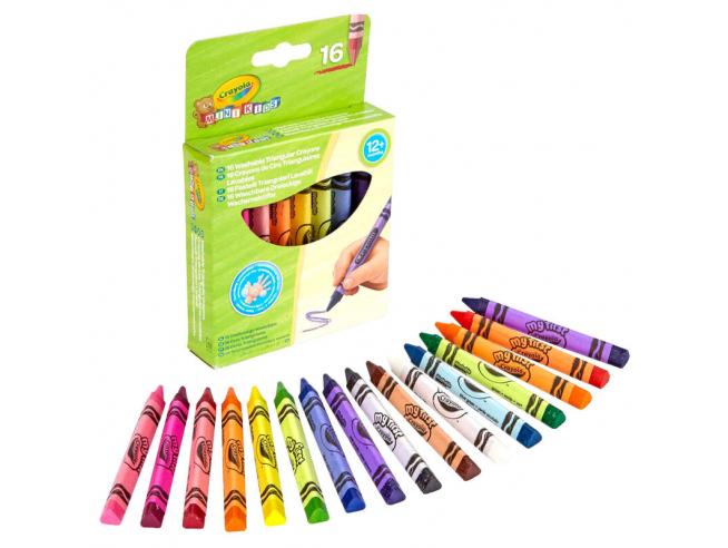 52-016T 16 MK WASHABLE TRIANGULAR CRAYONS 2