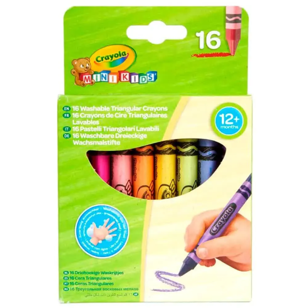 52-016T 16 MK WASHABLE TRIANGULAR CRAYONS 1