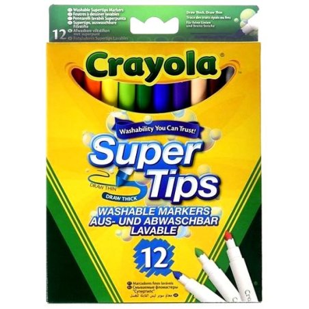 7509 12 SUPERTIPS WASHABLE MARKERS 2