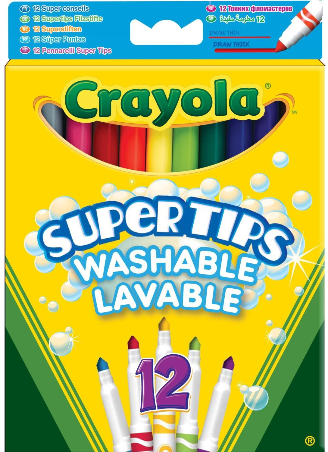 7509 12 SUPERTIPS WASHABLE MARKERS 3