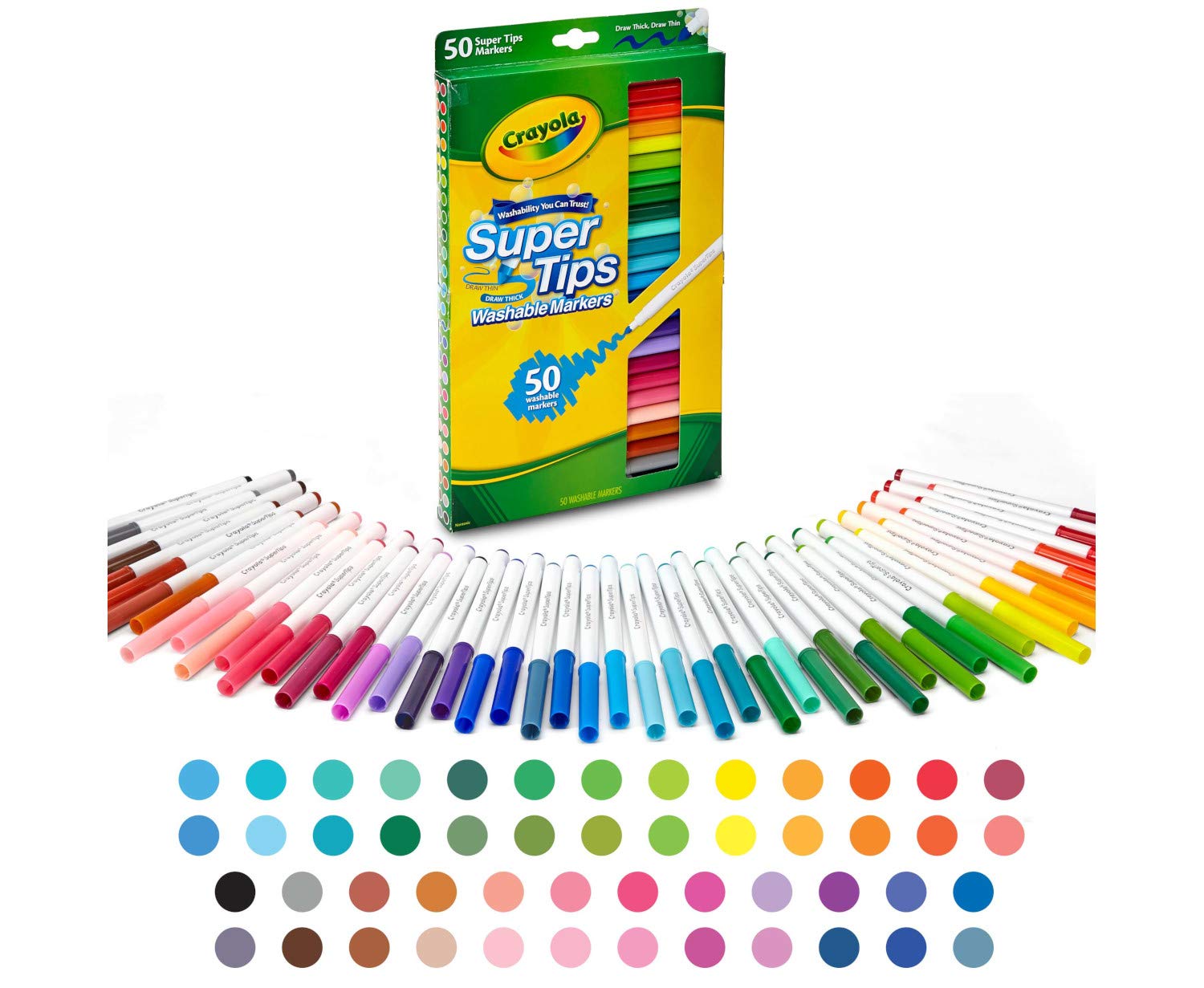 7509 12 SUPERTIPS WASHABLE MARKERS 4