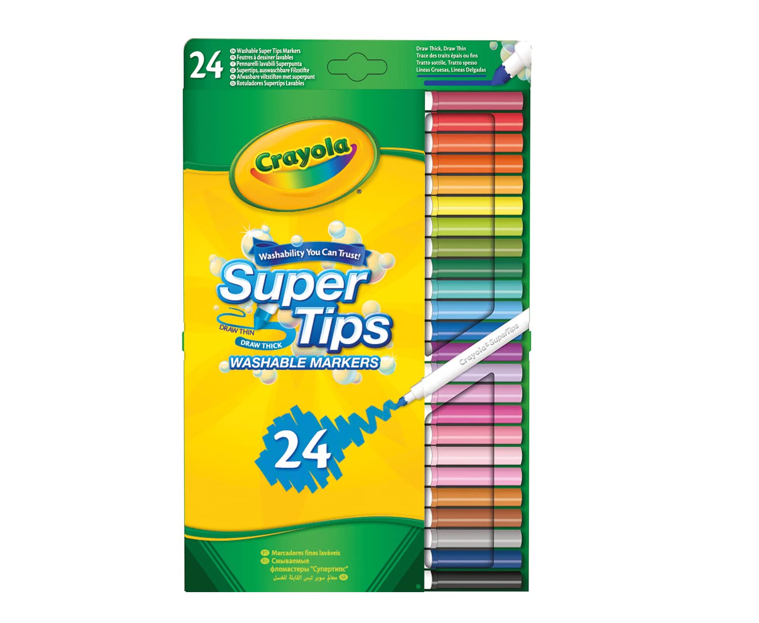 7551 24 SUPERTIPS WASHABLE MARKERS 2