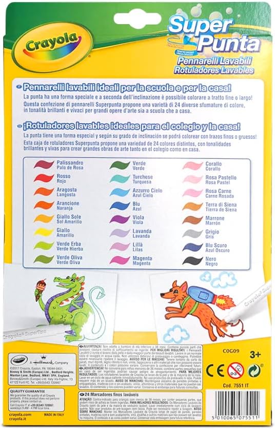 7551 24 SUPERTIPS WASHABLE MARKERS 4