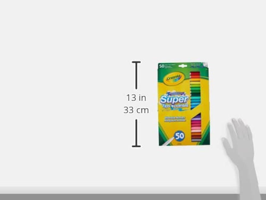 7555 50 SUPERTIPS WASHABLE MARKERS (50 DIFFERENT COLOURS!) 4