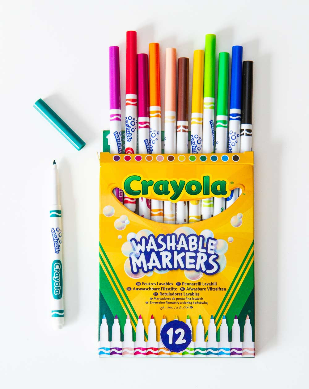 58-6671 12 WASHABLE MARKERS FINELINE 4
