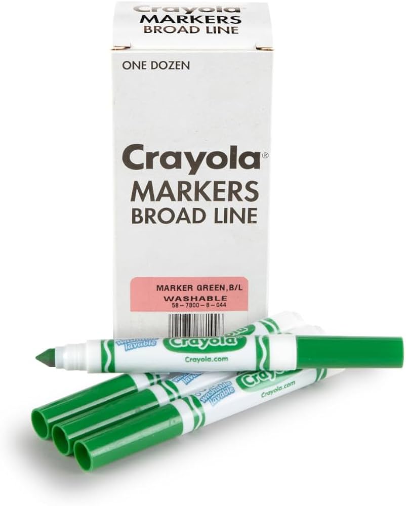 58-8340 12 WASHABLE MARKERS BROADLINE 4