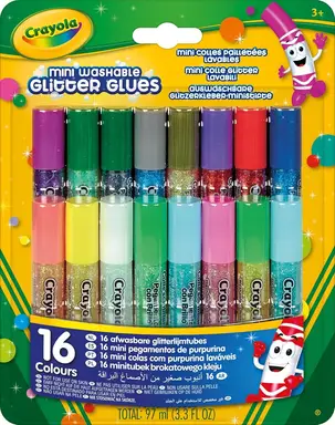 69-4200 16 WASHABLE GLITTER GLUE 1