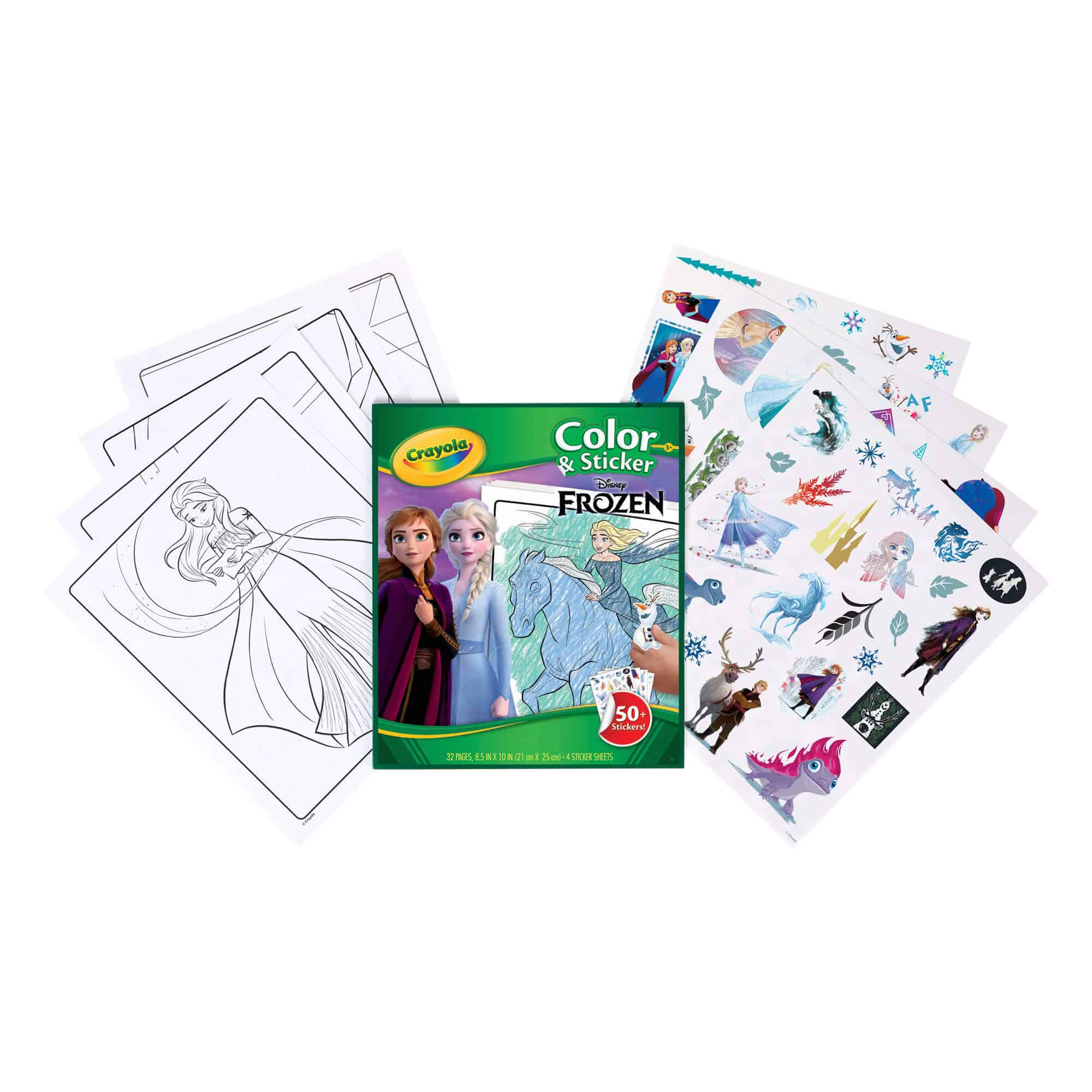 04-5864G COLOR & STICKER BOOK DISNEY FROZEN 3