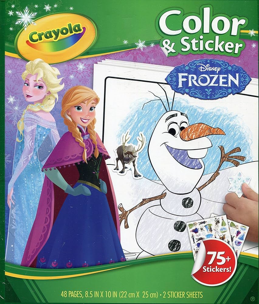 04-5864G COLOR & STICKER BOOK DISNEY FROZEN 1