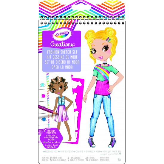 04-0476 CRAYOLA CREATIONS COMPACT FASHION SKETCH 2