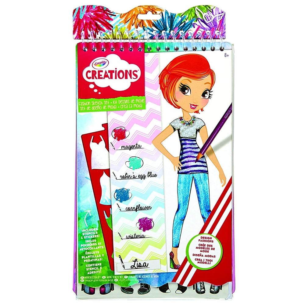 04-0476 CRAYOLA CREATIONS COMPACT FASHION SKETCH 3