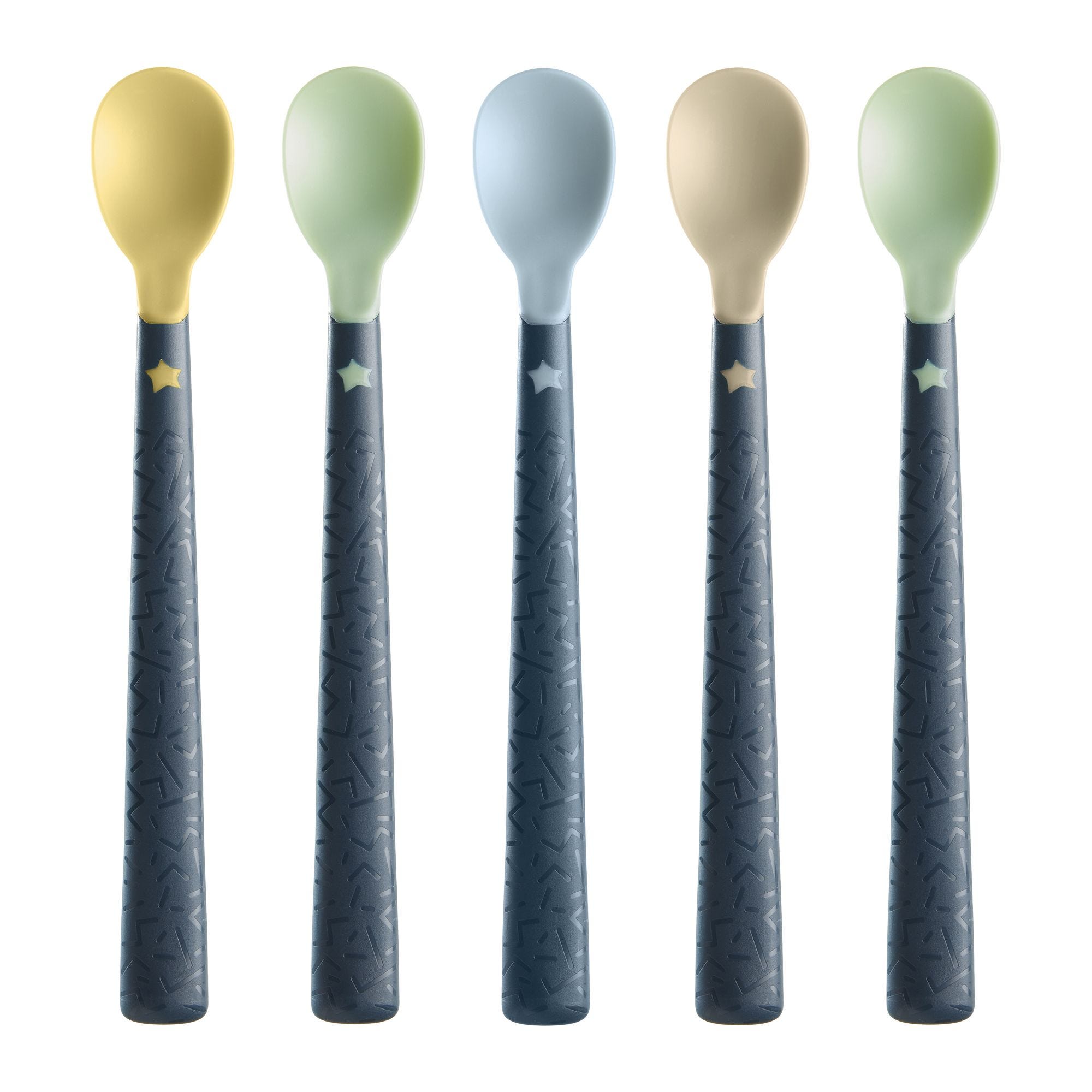 TT 5X SOFTEE WEANING SPOON AL/IL (Luge plastike te buta per bebe) 2