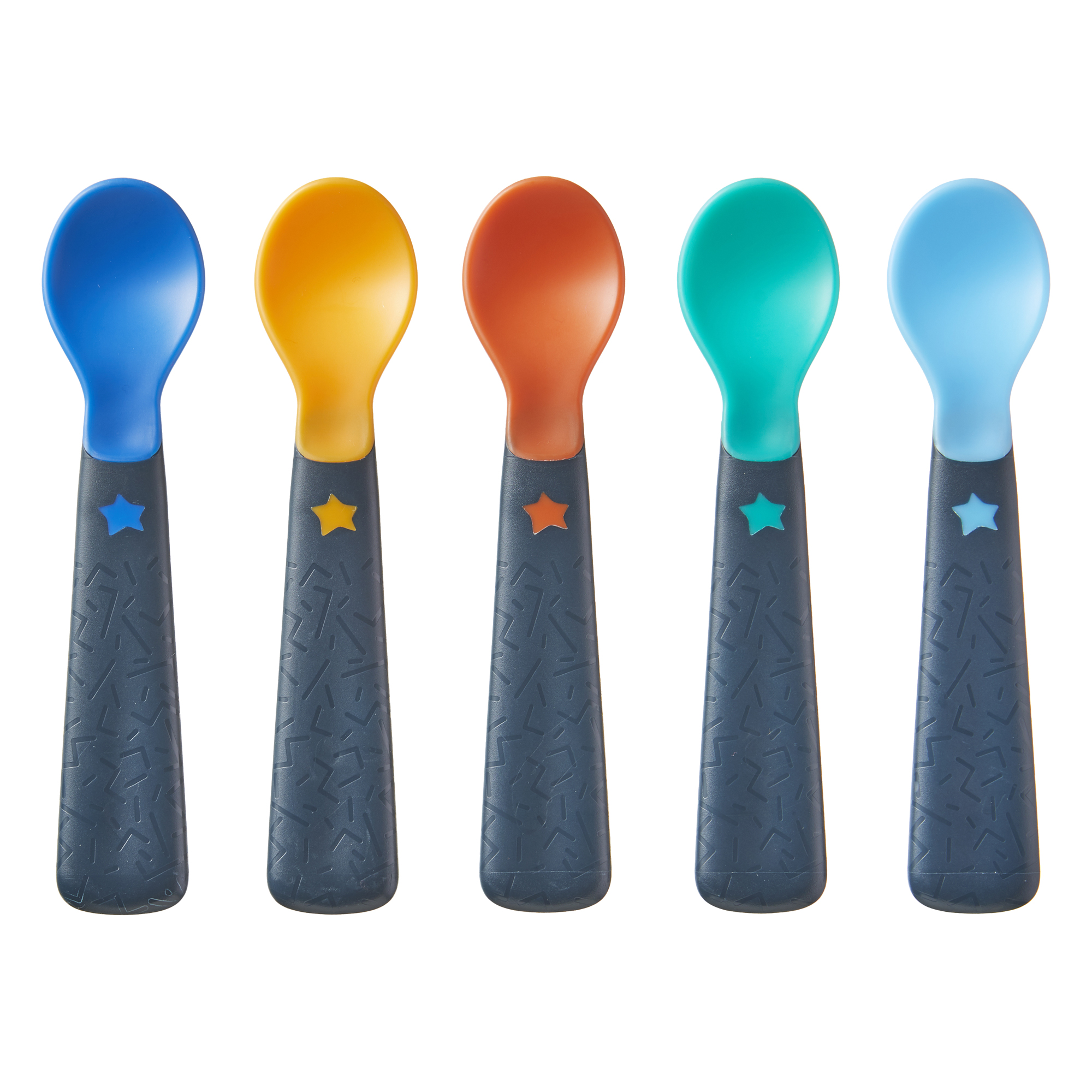 TT 5X EASIGRIP FEEDING SPOON AL/IL (Luge plastike te buta per bebe) 3