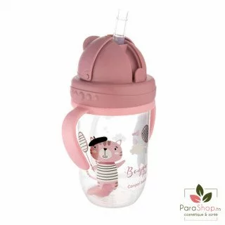 56/607_red Canpol babies Non-spill Cup with Weighted Straw 270ml BONJOUR PARIS 4