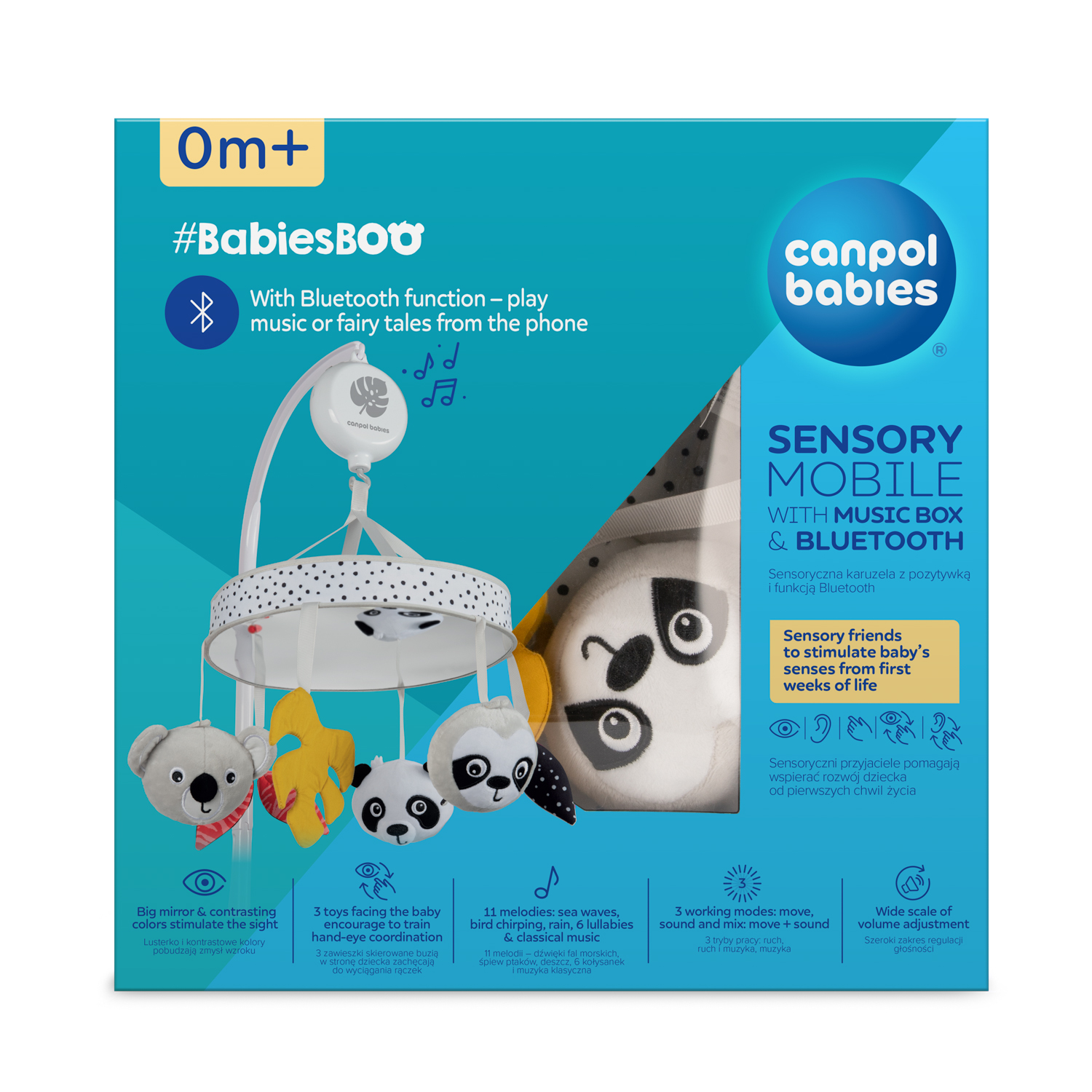 68/093 Canpol babies sensory mobile with music box/Bluetooth BabiesBoo 2