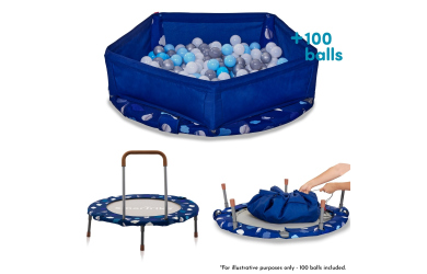 9200005 3 in1 Trampoline with handle&pool& ball 3