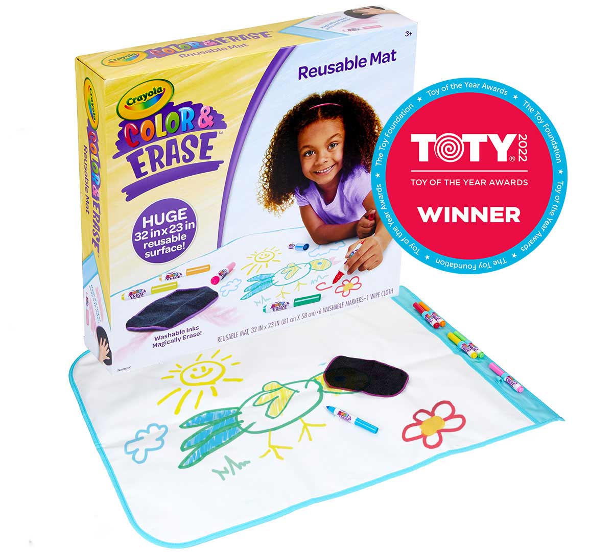 81-8132 MK COLOR& ERASE 90X60CM MAT  (SQUARE SHAPE PACK) 2