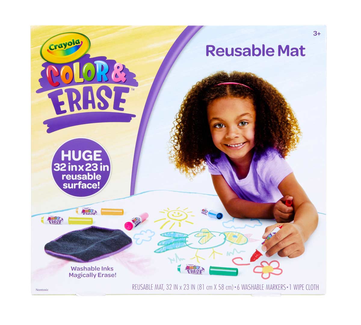 81-8132 MK COLOR& ERASE 90X60CM MAT  (SQUARE SHAPE PACK) 4