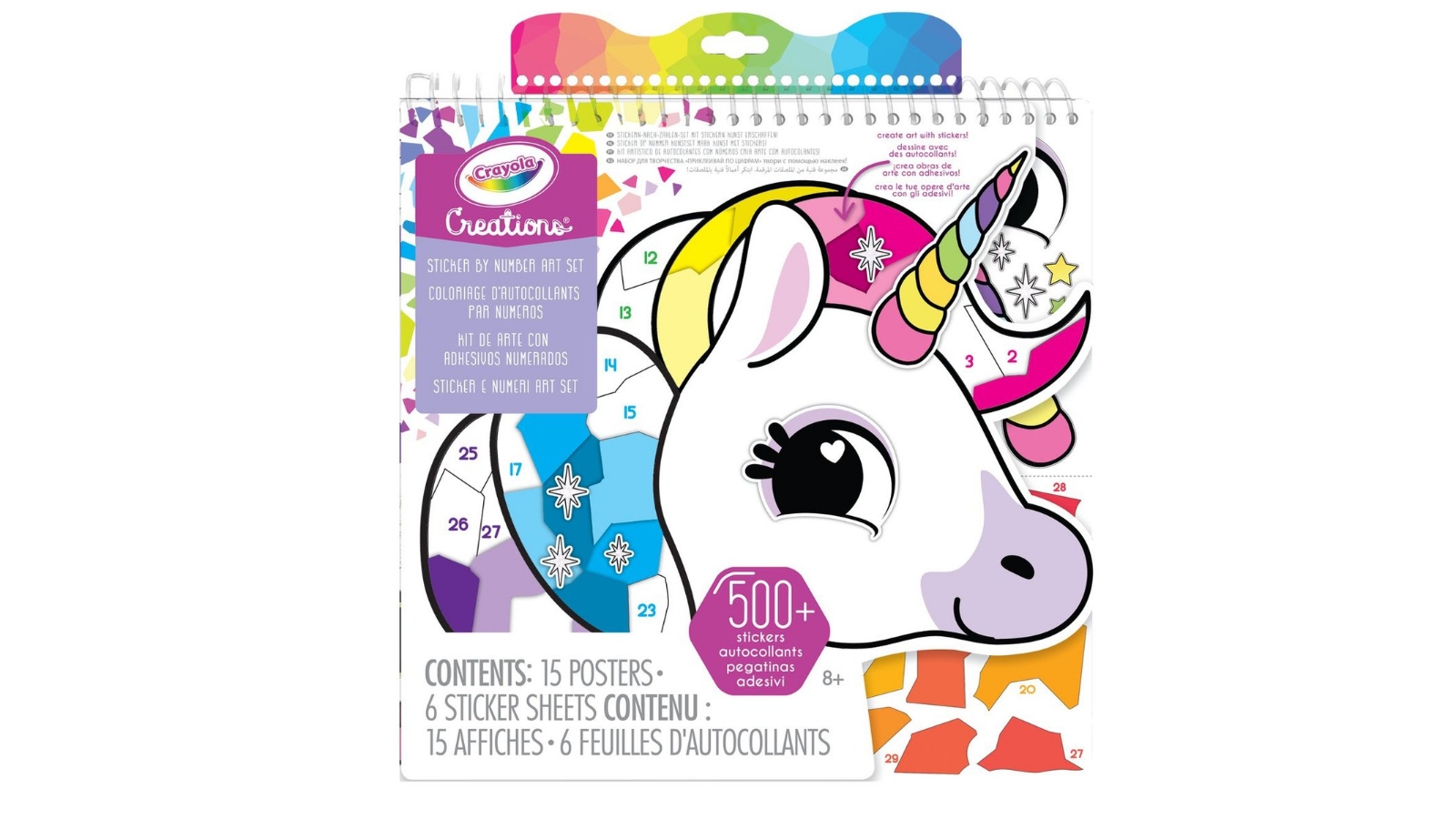 04-6229 CRAYOLA CREATIONS STICKER BY NUMBER ART SET 2