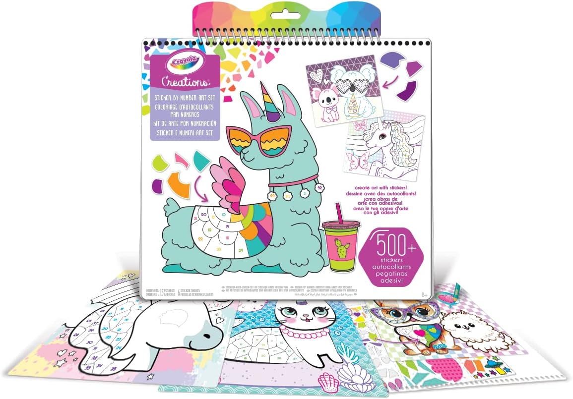 04-6229 CRAYOLA CREATIONS STICKER BY NUMBER ART SET 1