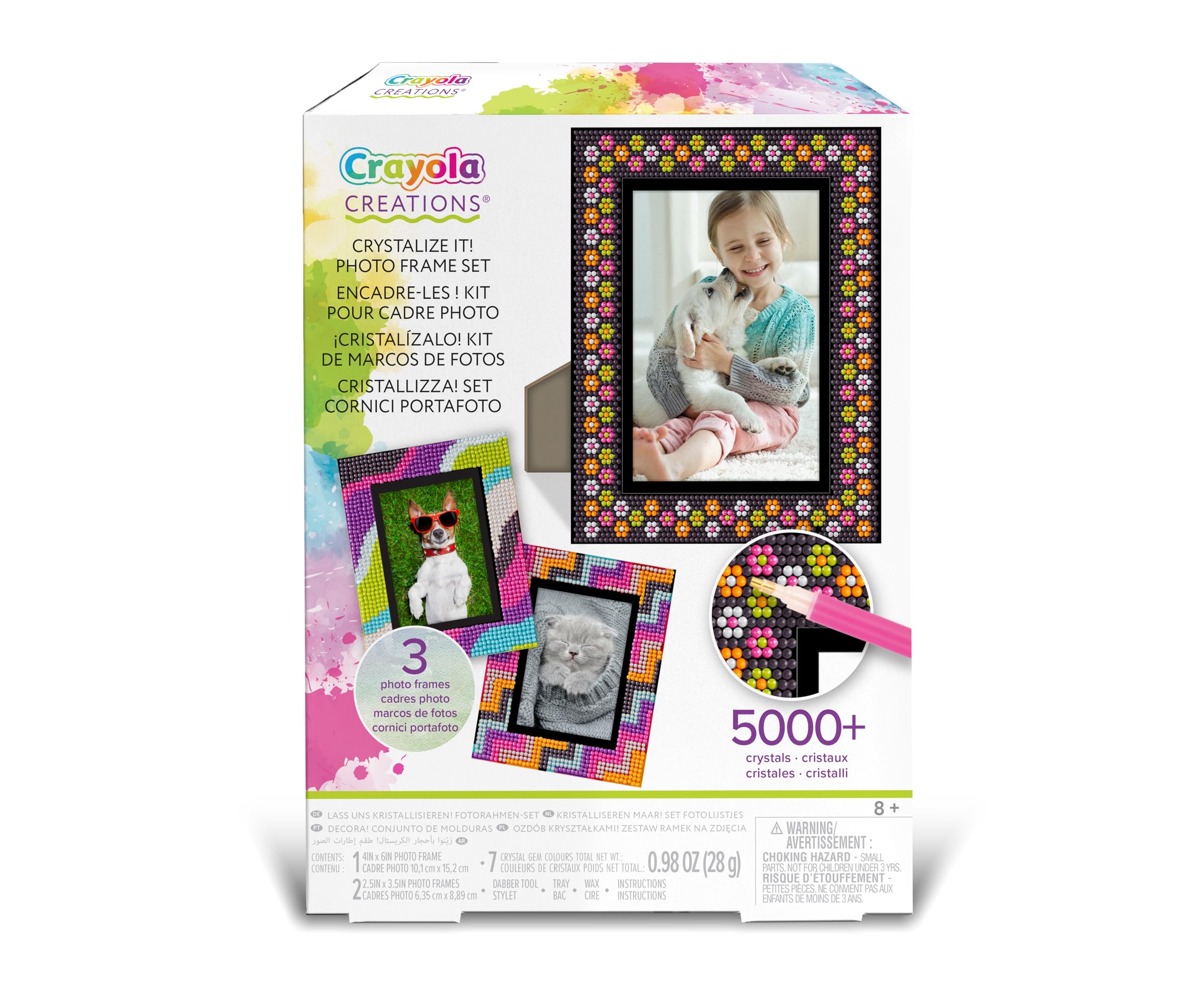 04-2916 CREATIONS CRYSTALIZE IT! PHOTO FRAME SET 4