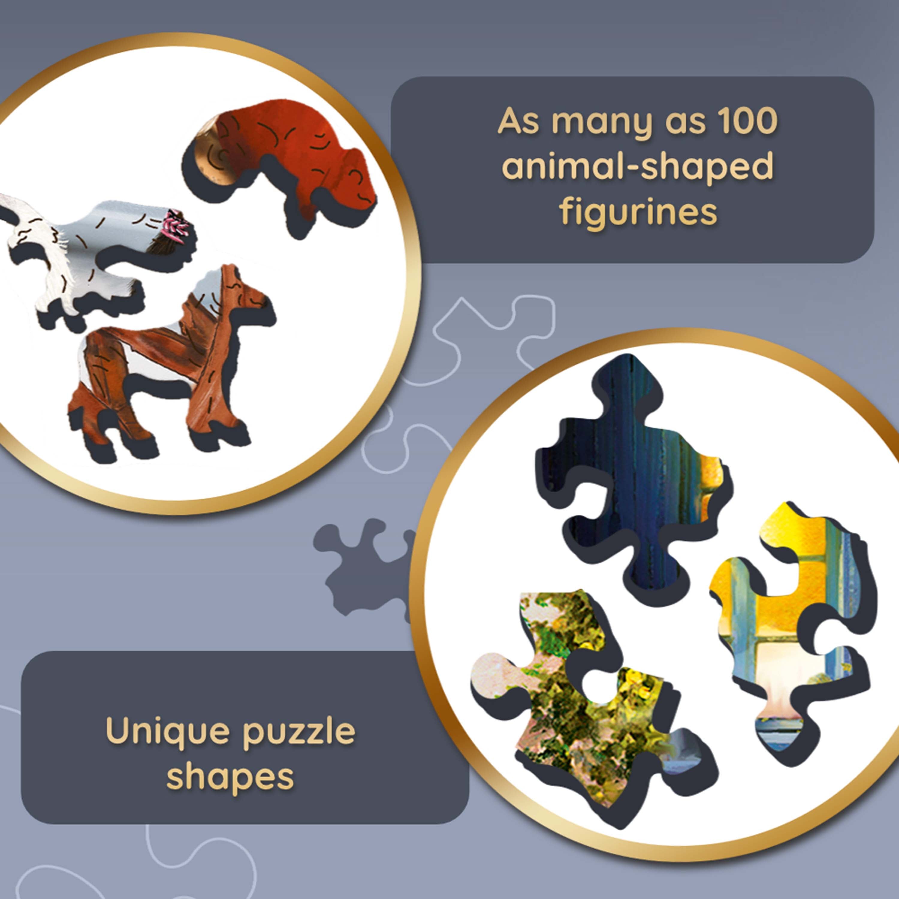 20149 Puzzles - "1000 Wooden Puzzles" - Doggy Friendship A10 4