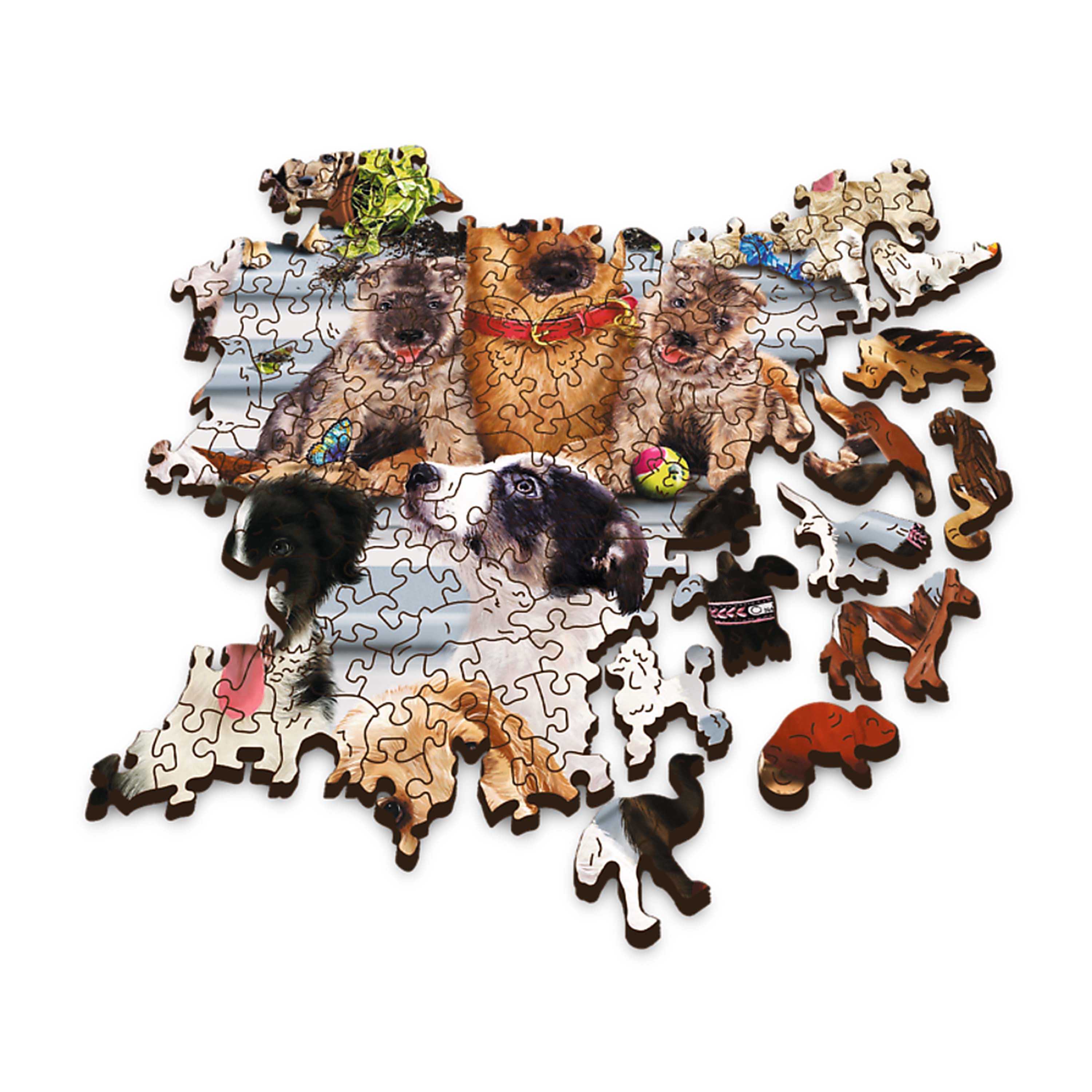 20149 Puzzles - "1000 Wooden Puzzles" - Doggy Friendship A10 1