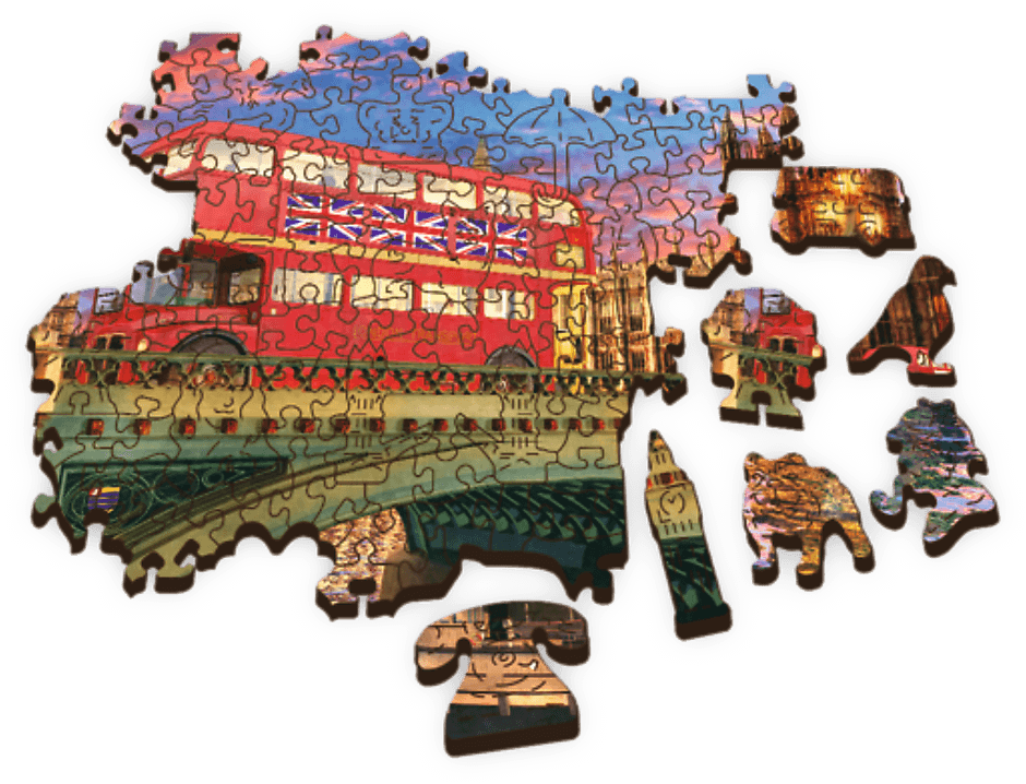 20155 Puzzles - "500+1 Wooden Puzzles" - Palace of Westminster, Big Ben, London A11 2