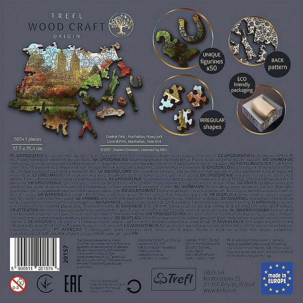 20157 Puzzles - "500+1 Wooden Puzzles" - Central Park, Manhattan, New York A11 4