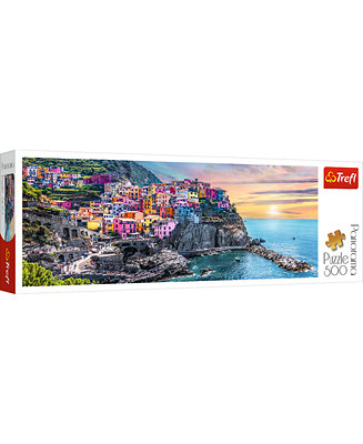 29516 Puzzles - "500 Panorama" - Vernazza at sunset, Italy A10 1