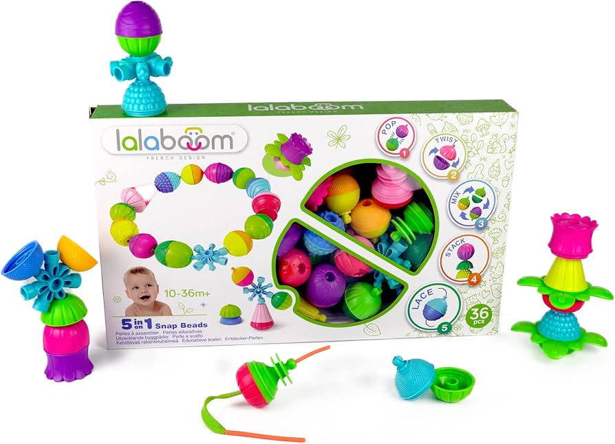 61464 Lalaboom - Shape sorter and educational beads B13 3