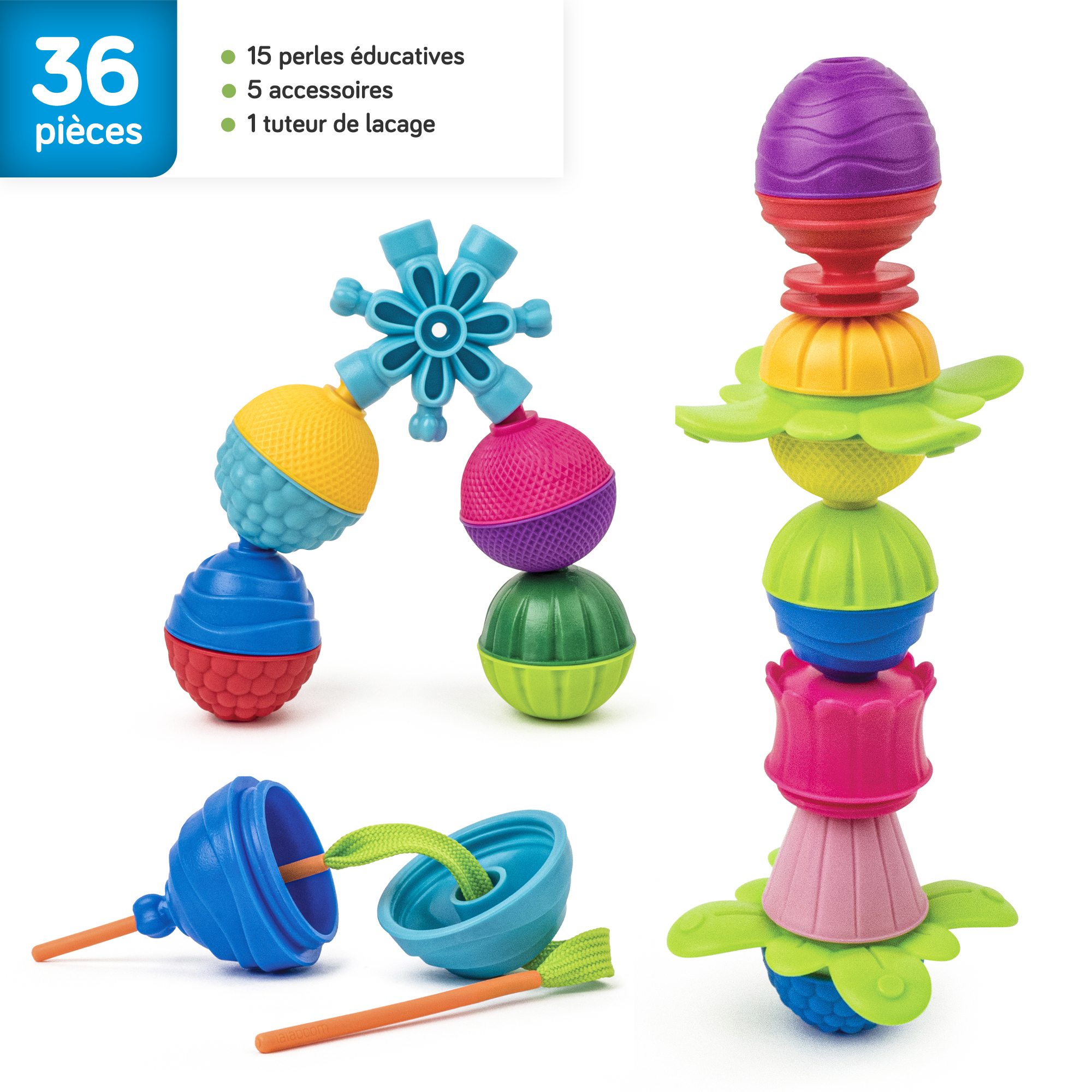 61466 Lalaboom - Geo-shapes and educational beads B13 2
